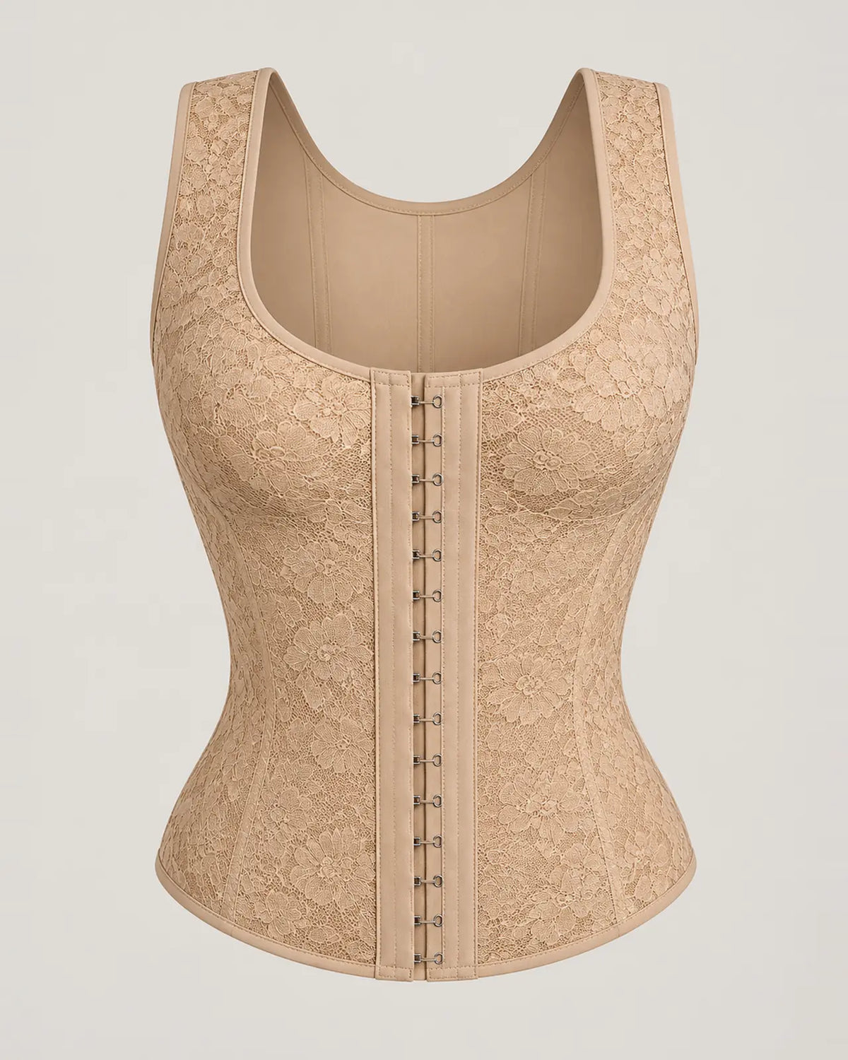 Faja Chaleco 3 en 1 AIO con 4 Varillas - Beige