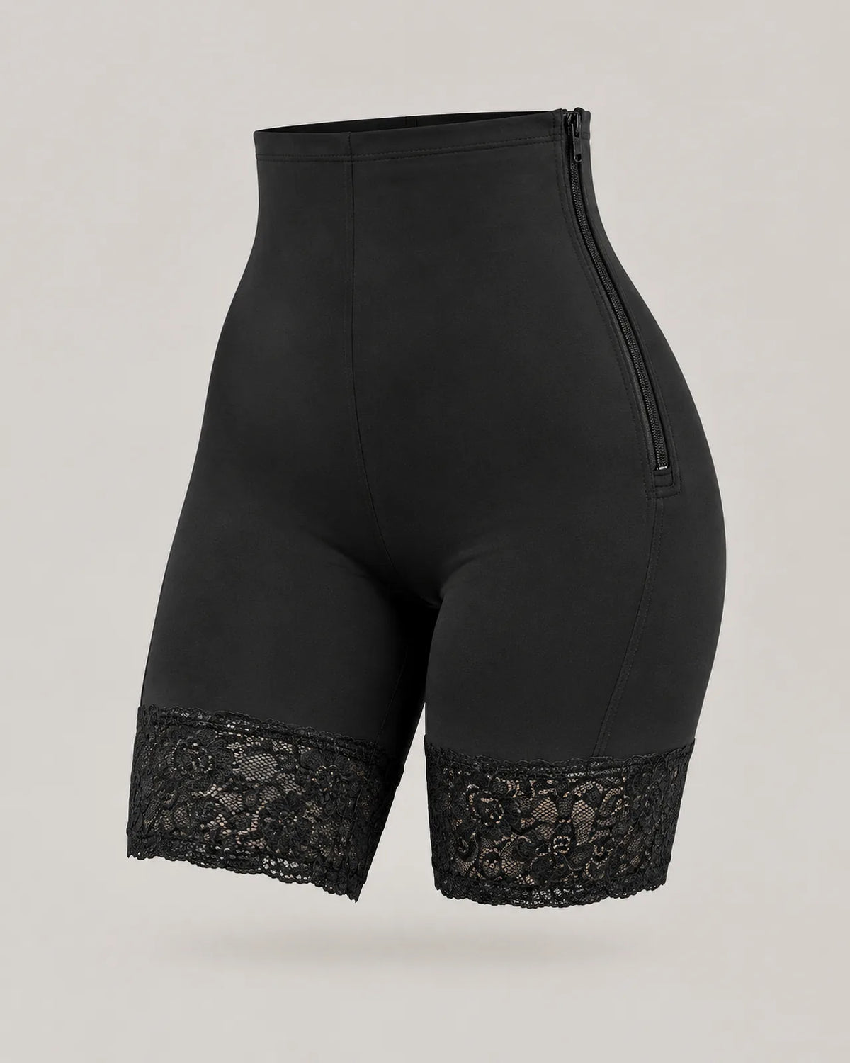 Panty Faja Levanta Cola con Cremallera Lateral - Negro