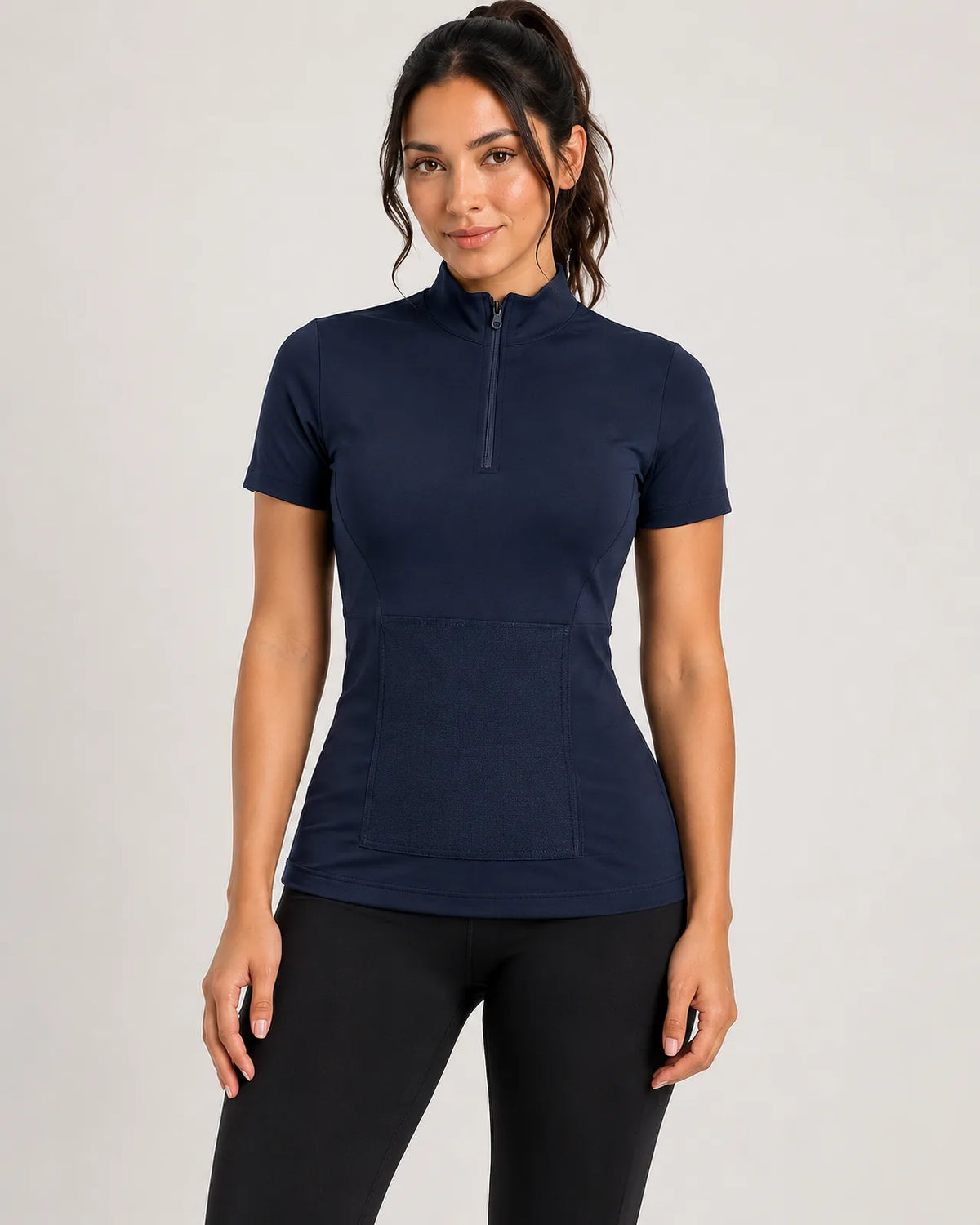 Camiseta Power Fit Control de Abdomen - Azul